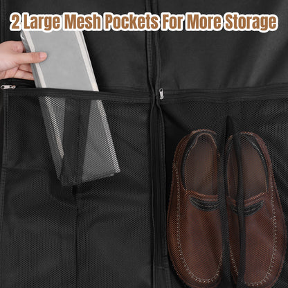 Gusseted Garment Bags, 2 Pack of 43 in Suit Covers with Window - Image 4