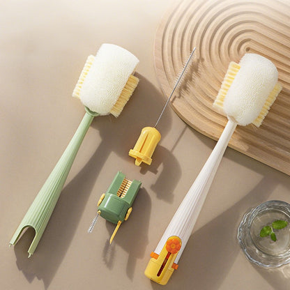 Five-in-One Bottle and Cup Cleaning Brush Set, Portable Lid Tool - Image 5