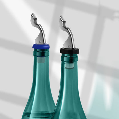 Push-Down Wine Bottle Stopper, 3.62 in Silicone Seal for Open Bottles - Image 3