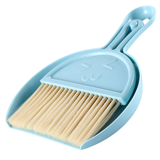 Mini Broom and Dustpan Set, Compact Hand Sweeper for Counters
