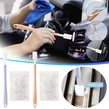 Disposable Crevice Cleaning Brushes, 30 Heads with Reusable Handle - Image 4
