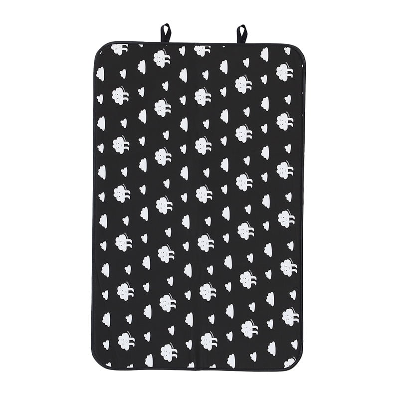 Foldable Ironing Mat with Hanging Loops, Heat-Resistant Laundry Pad
