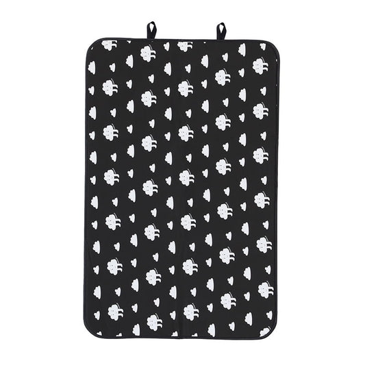 Foldable Ironing Mat with Hanging Loops, Heat-Resistant Laundry Pad