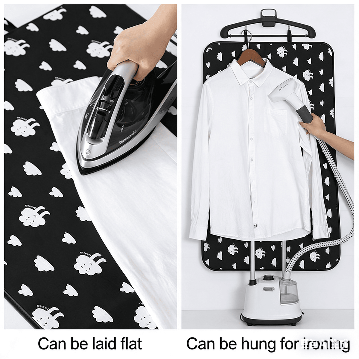 Foldable Ironing Mat with Hanging Loops, Heat-Resistant Laundry Pad - Image 4
