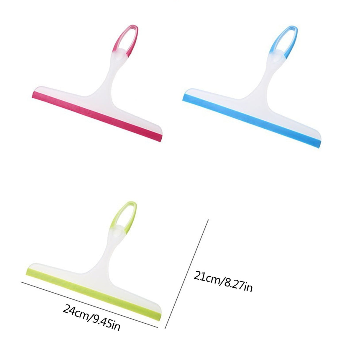 Handheld Shower Squeegee, 9.45 in Blade for Glass Doors and Mirrors - Image 2