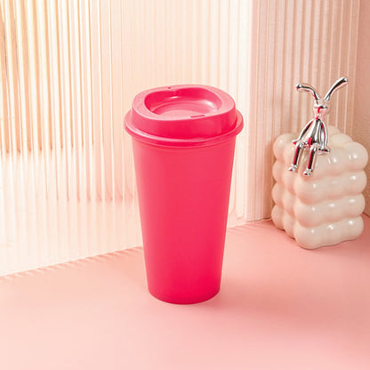 Reusable 475 ml Travel Cup with Lid, Color-Changing Tumbler in Black - Image 6