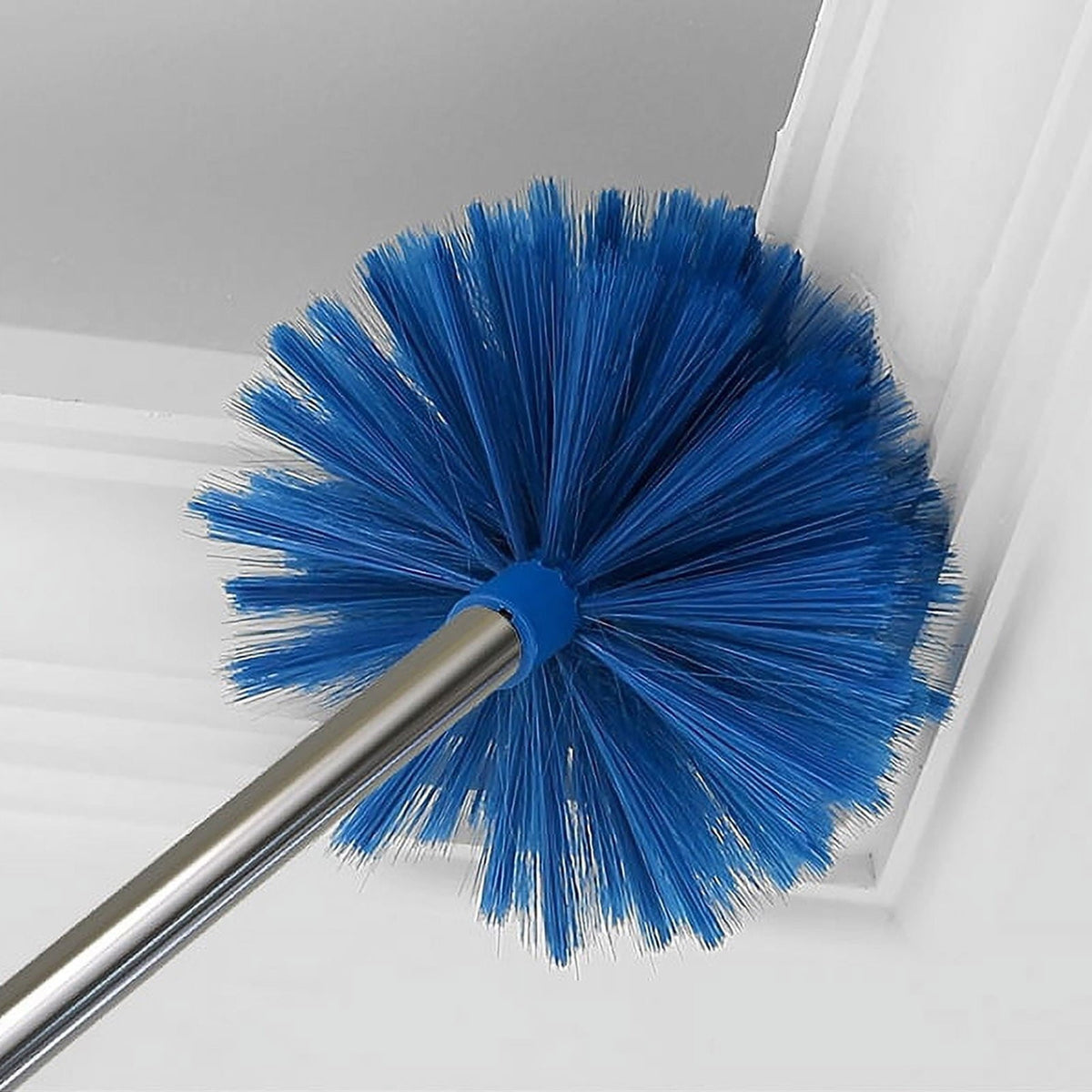 Extendable Cobweb Duster with Steel Pole, 12 in Head for High Ceilings - Image 5