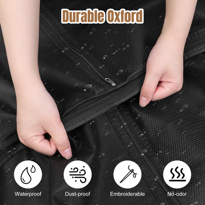 Gusseted Garment Bags, 2 Pack of 43 in Suit Covers with Window - Image 5