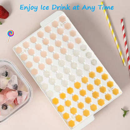 Mini Ice Cube Trays with Storage Bin and Scoop, 308 Cubes, White - Image 4
