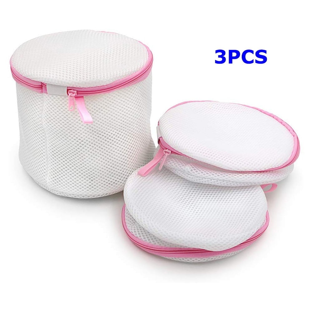 Mesh Wash Bags for Delicates, Set of 3 at 15 x 15 cm - Image 2