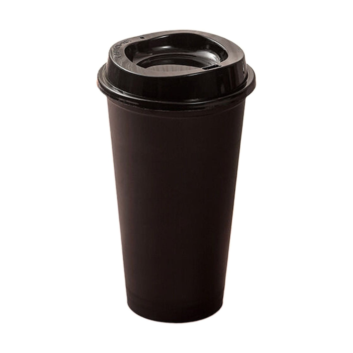 Reusable 475 ml Travel Cup with Lid, Color-Changing Tumbler in Black