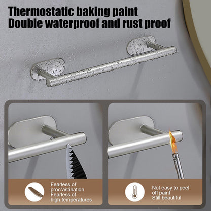 Adhesive Towel Bar, 15.75 in Stainless Steel Rail with No-Drill Mounting - Image 5
