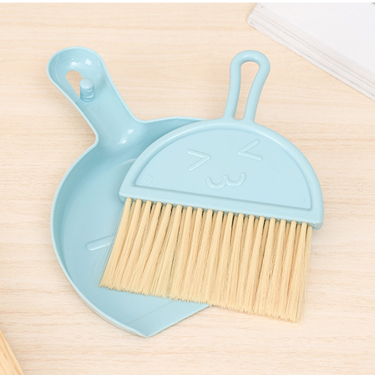 Mini Broom and Dustpan Set, Compact Hand Sweeper for Counters - Image 2