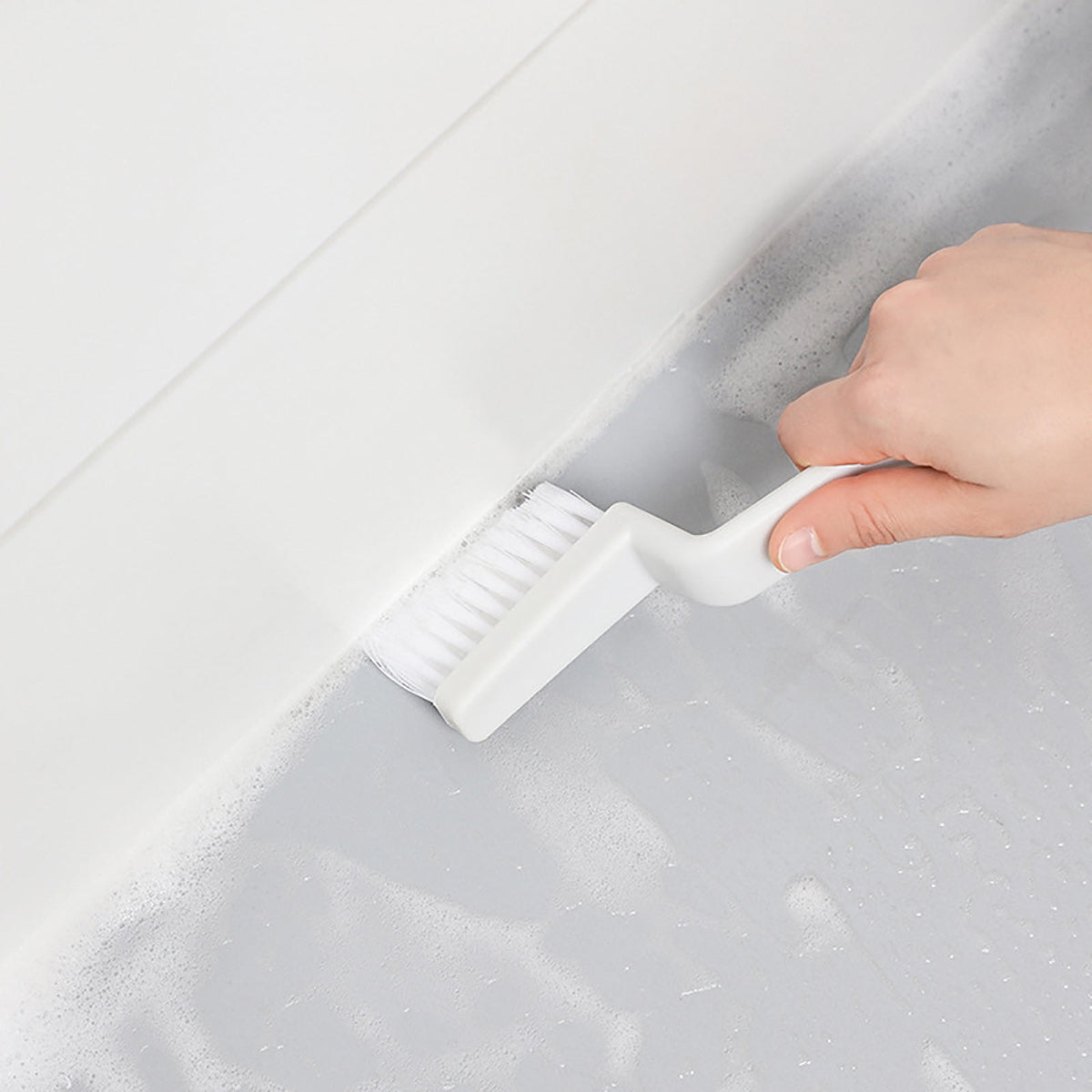 Grout and Crevice Scrub Brush with Stiff Bristles for Tile Joints - Image 5
