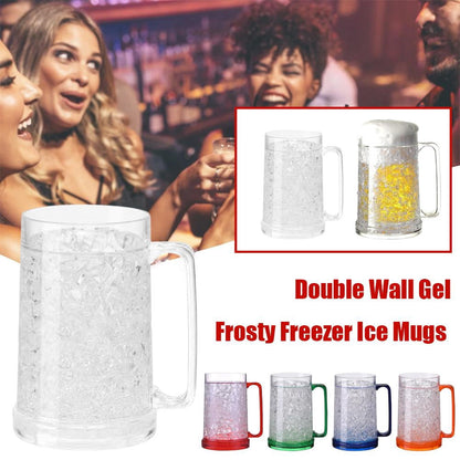 Double-Wall Freezer Mug, 450 ml Gel-Filled Chiller with Handle - Image 2