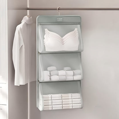 Hanging Mesh Organizer for Socks and Underwear, Multi-Pocket - Image 2