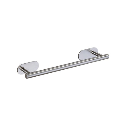 Adhesive Towel Bar, 15.75 in Stainless Steel Rail with No-Drill Mounting