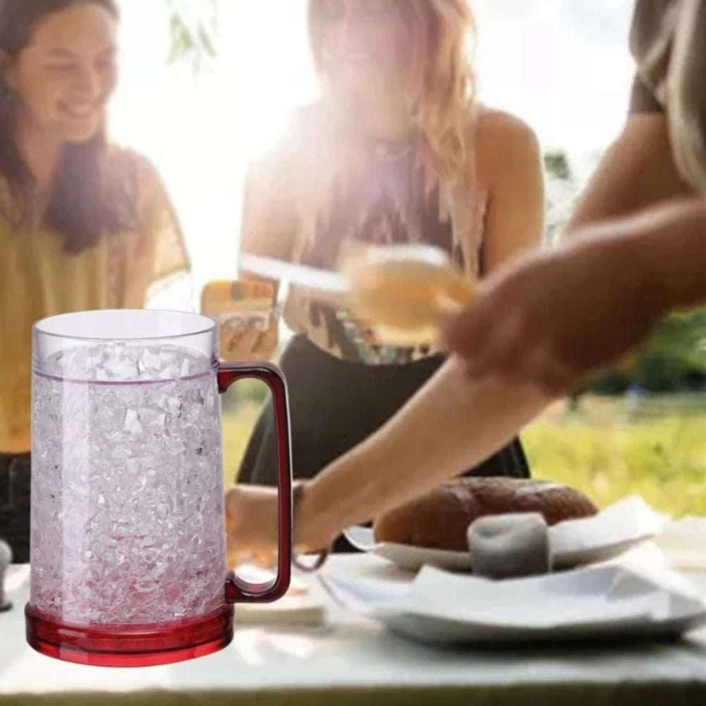 Double-Wall Freezer Mug, 450 ml Gel-Filled Chiller with Handle - Image 4