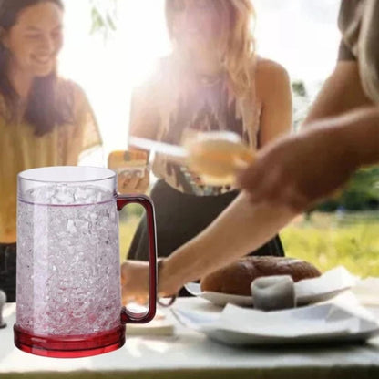 Double-Wall Freezer Mug, 450 ml Gel-Filled Chiller with Handle - Image 4