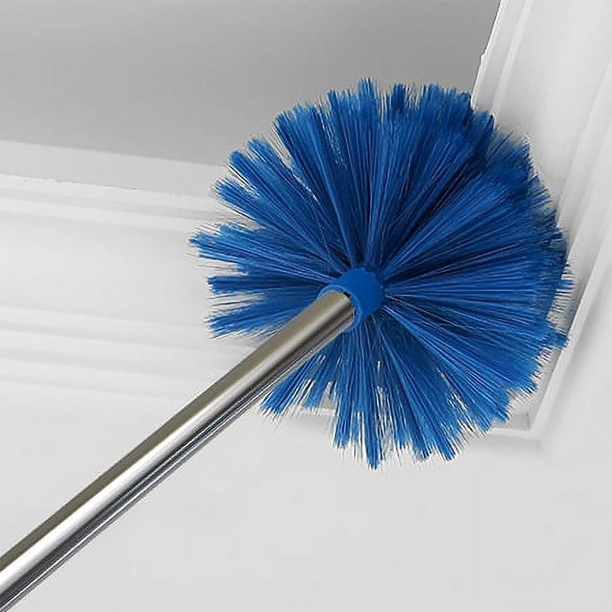 Extendable Cobweb Duster with Steel Pole, 12 in Head for High Ceilings - Image 3