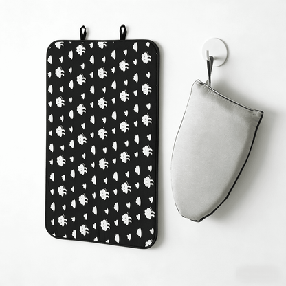 Foldable Ironing Mat with Hanging Loops, Heat-Resistant Laundry Pad - Image 2