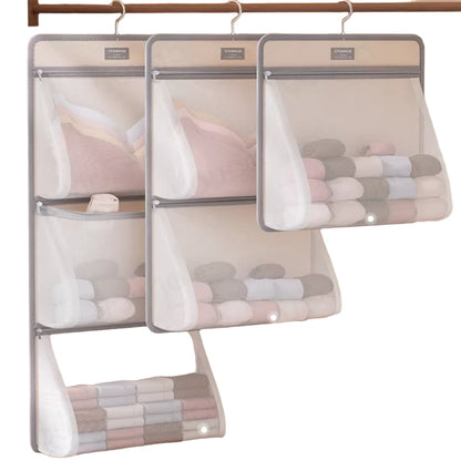 Hanging Mesh Organizer for Socks and Underwear, Multi-Pocket - Image 6