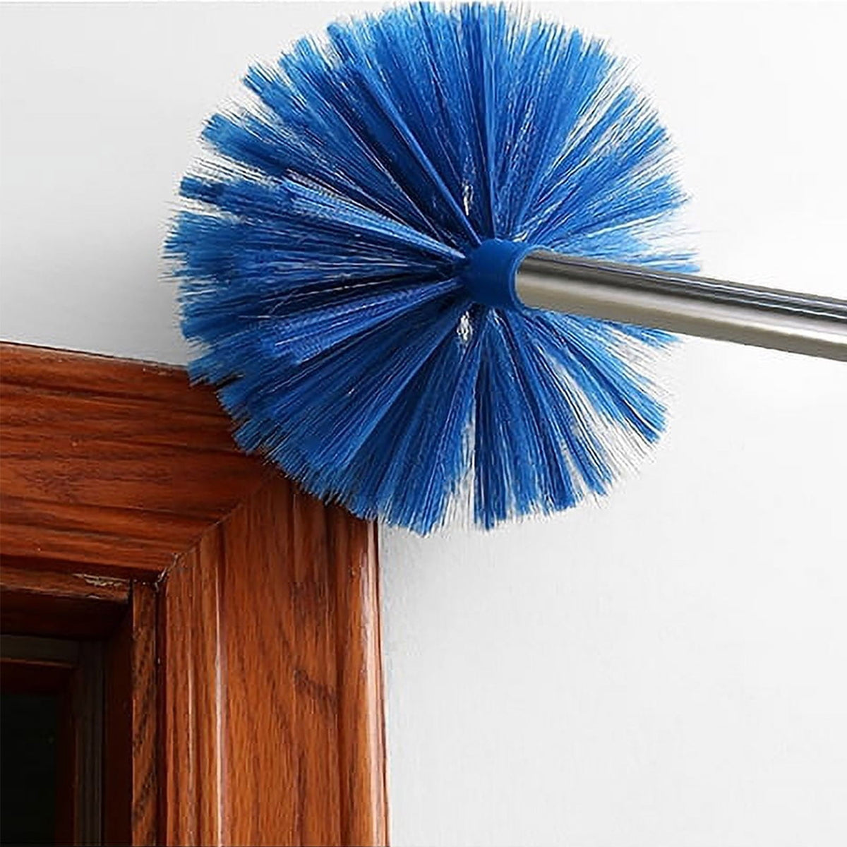 Extendable Cobweb Duster with Steel Pole, 12 in Head for High Ceilings - Image 4