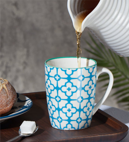 Ceramic Coffee Mugs, Set of Six in Six Colors, 12 oz Each - Image 4
