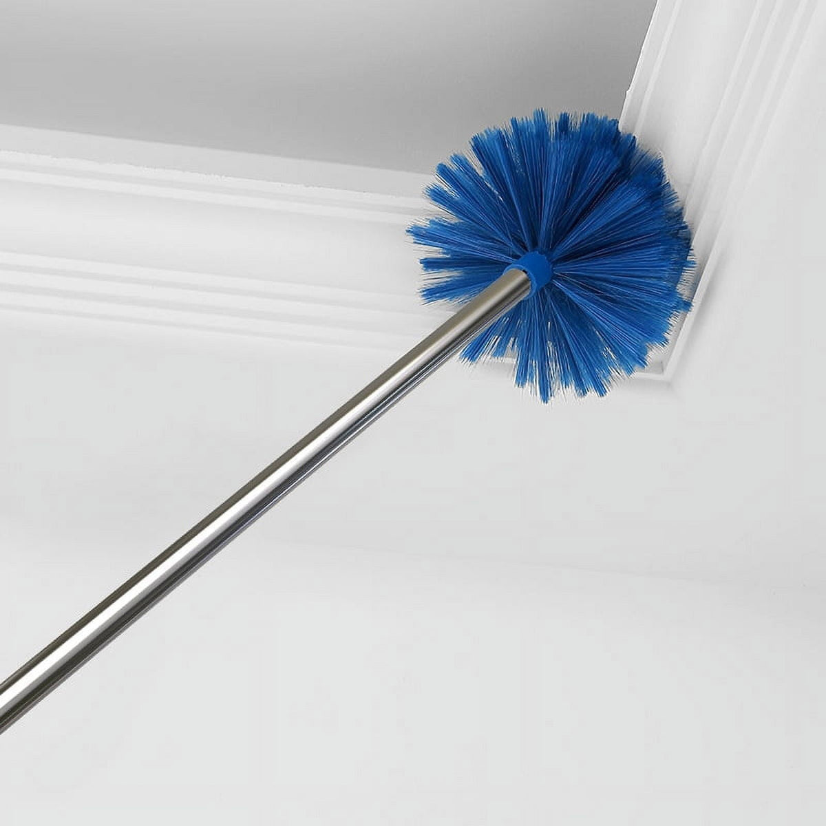 Extendable Cobweb Duster with Steel Pole, 12 in Head for High Ceilings - Image 2