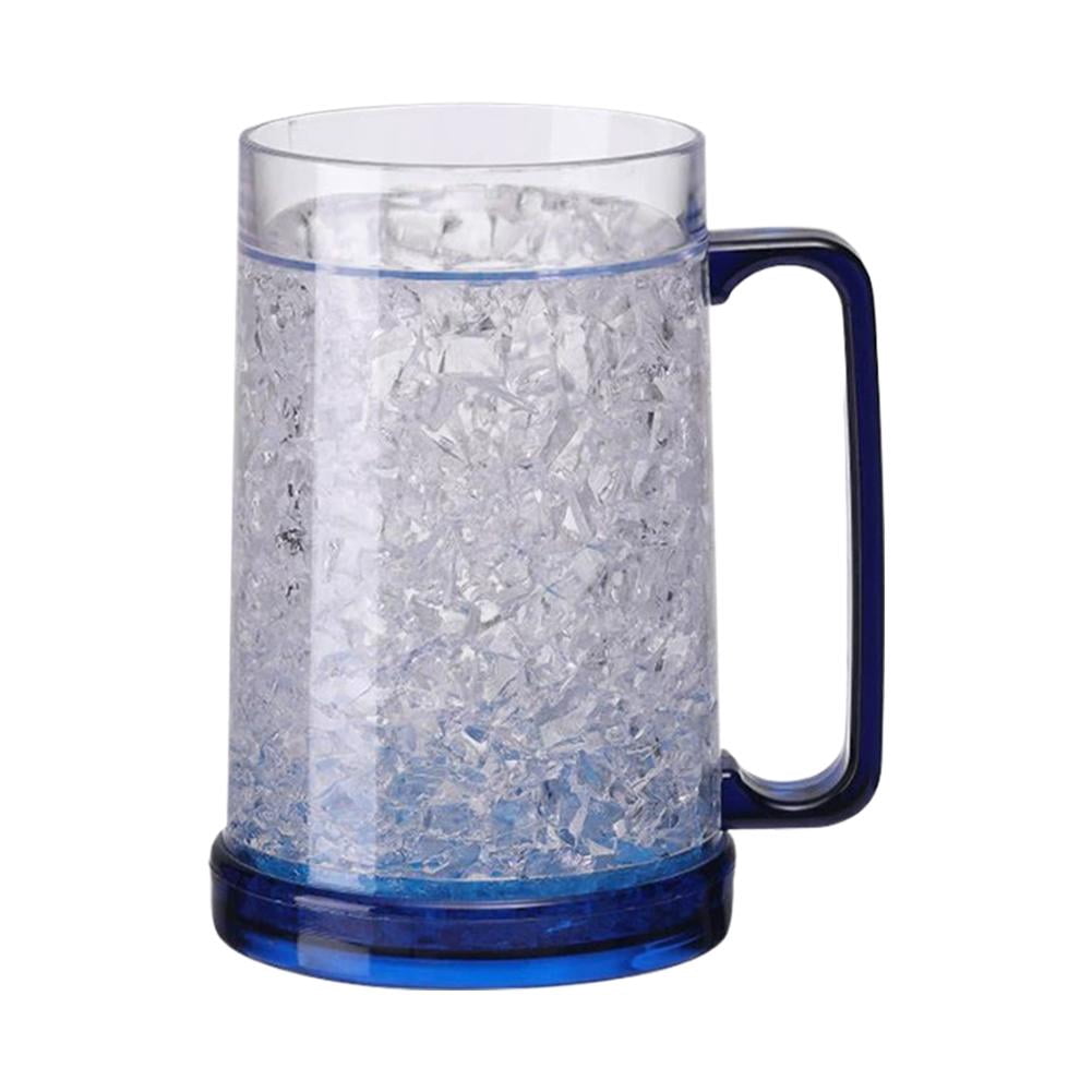 Double-Wall Freezer Mug, 450 ml Gel-Filled Chiller with Handle