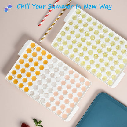 Mini Ice Cube Trays with Storage Bin and Scoop, 308 Cubes, White - Image 6